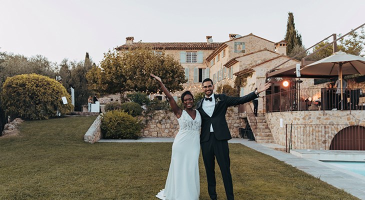 Destinations bröllop i södra Frankrike